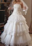 Свадебное итальянское платье со скидкой 50%