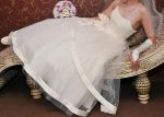 Свадебное/выпускное платье с бантиком