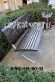 Скамейки из лиственницы уличные на стальных опорах 1,8 метра