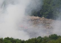 В Сочи горит полигон твердых бытовых отходов
