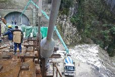 Завершено бетонирование припортальной части вантового моста 